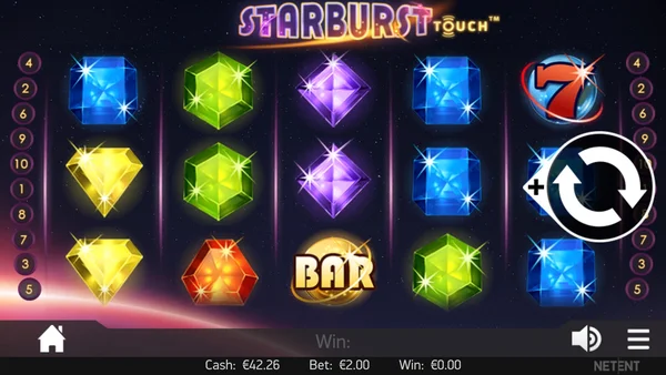 Slot TYPHU88 hấp dẫn đồ họa tuyệt vời của Starburst